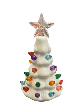 Small Lighted Ceramic Christmas Tree