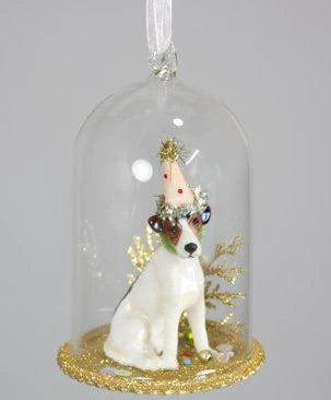 Party Dog Globe Ornament