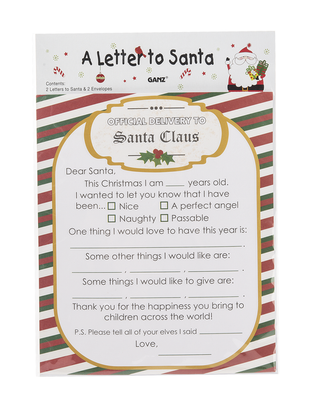 Letters To Santa + Envelope