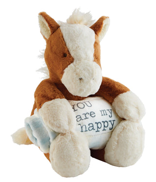 Plush Horse With Blanket