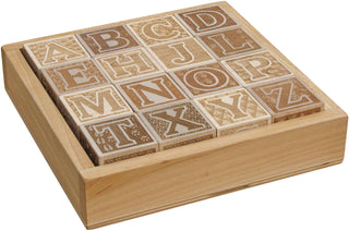 Engraved ABC Wooden Blocks