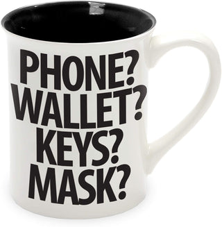 Phone Wallet Keys Mask Mug