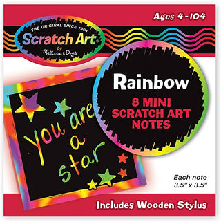 Rainbow Mini Scratch Art Notes