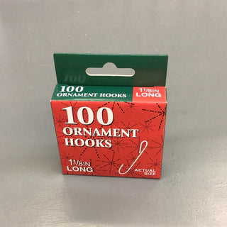 Kurt Adler 100 Ornament Hooks - 1 1/8 Inch Long