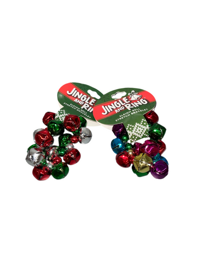 Jingle & Ring Sleigh Bell Stretch Bracelet