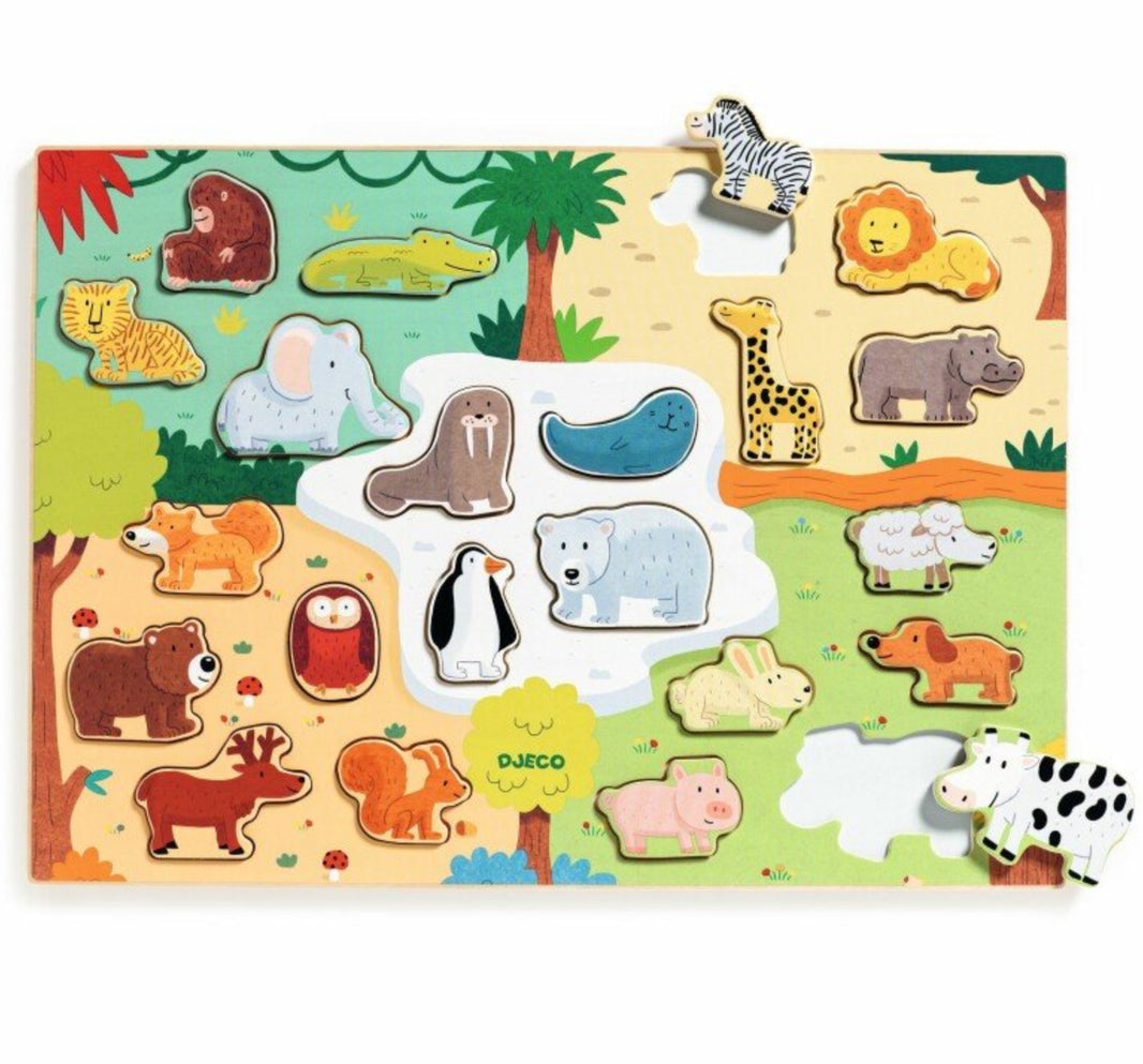Wooden Animal Puzzle | Djeco