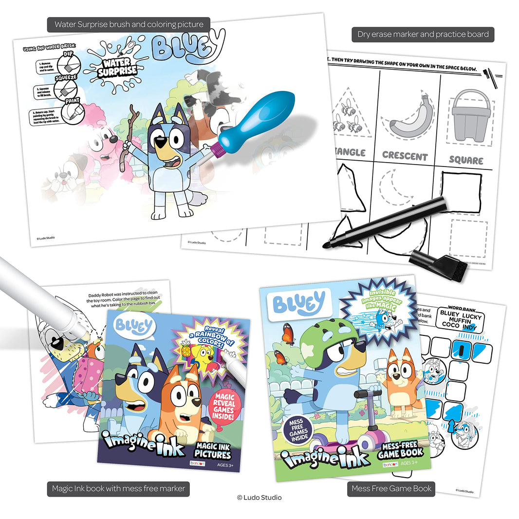 Bluey 4-in-1 Mess Free Activity Set