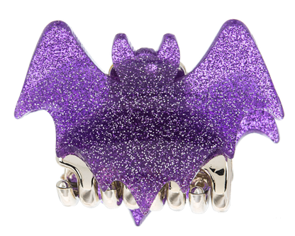 Glitter Bat Claw Clip