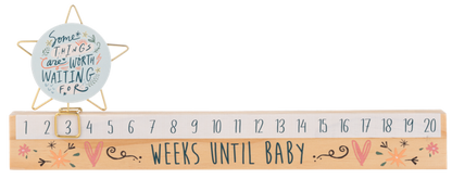 Star Slide Countdown Baby Calendar Set | "Some Things Are Worth Waiting For"