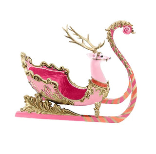 28" Pink Christmas Sleigh | December Diamonds