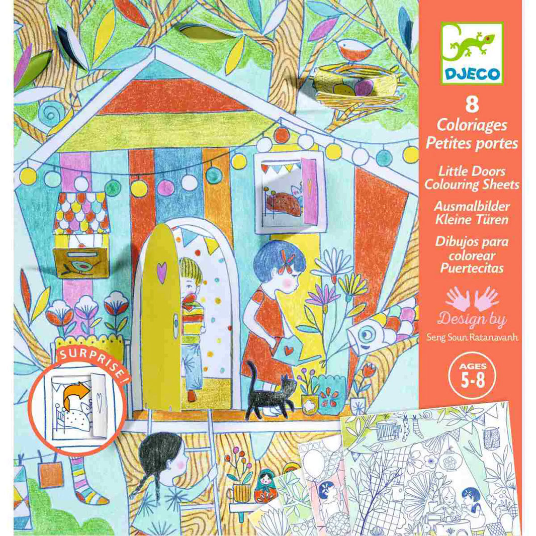 Nina's Play Tents and Little Doors Coloring Sheets