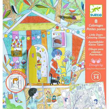 Nina's Play Tents and Little Doors Coloring Sheets