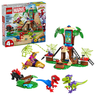 Lego Spidey and Gobby's Raptor Battle at Tree House HQ | 11200