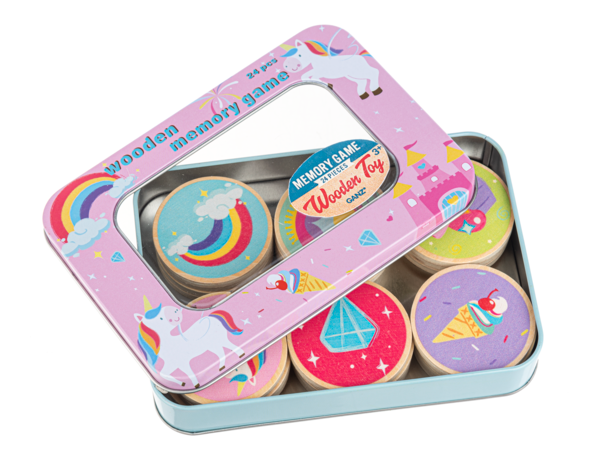 Wooden Unicorn Memory Game