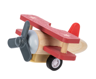 Wooden PullBack Plane Racer