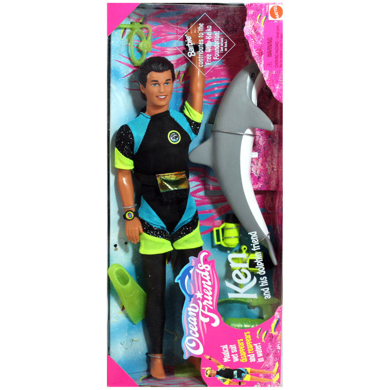 1996 Ken Doll & His Dolphin Friend | Barbie Ocean Friends | 15430