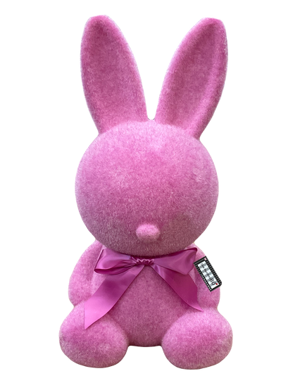 Large Flocked Sitting Bunny 20" Figure