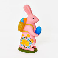 30" Pink Chocolate Bunny with Basket Backpack