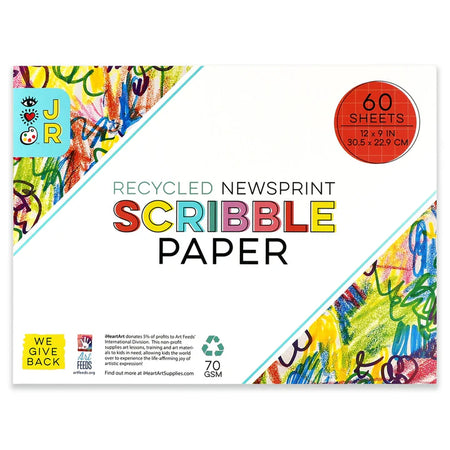 Recycled Newsprint Scribble Pad | iHeartArt Jr