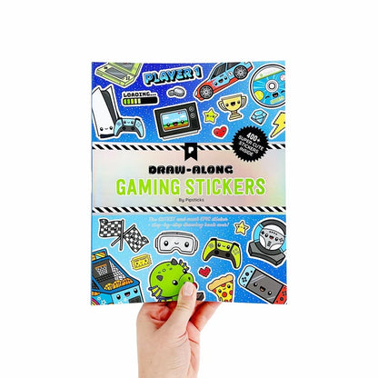 Draw-Along Gaming Sticker Book | Pipsticks