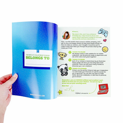 Draw-Along Gaming Sticker Book | Pipsticks
