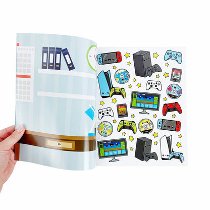 Draw-Along Gaming Sticker Book | Pipsticks