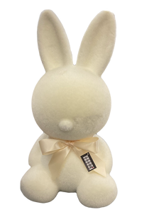 Large Flocked Sitting Bunny 20" Figure