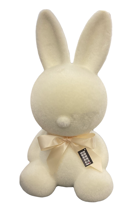 Large Flocked Sitting Bunny 20" Figure
