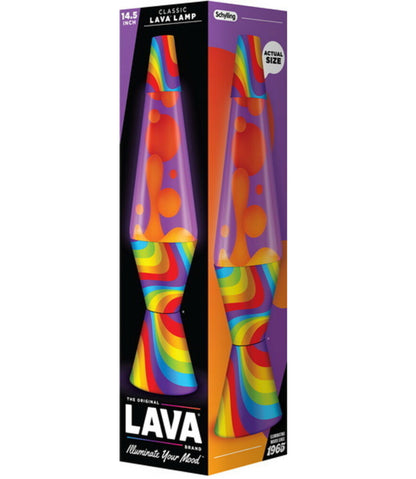 14.5” Wavy Rainbow Lava Lamp