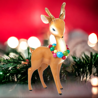 11.5" Retro Deer Standing w/ Balls | December Diamonds