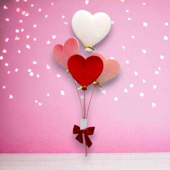 28"  Valentine Heart Balloons Pick