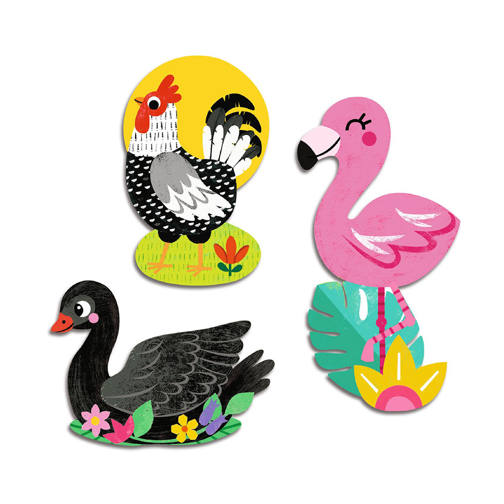 62 Gommettes Stickers | Baby Bird