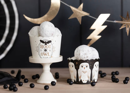 Gold Foil Owl Food Cups