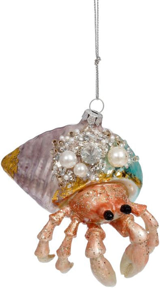 4" Hermit Crab Glass Ornament | Mark Roberts