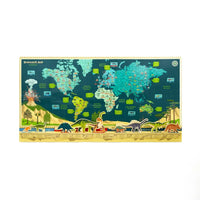 Create-Your-Own Dinosaur Timeline and World Map