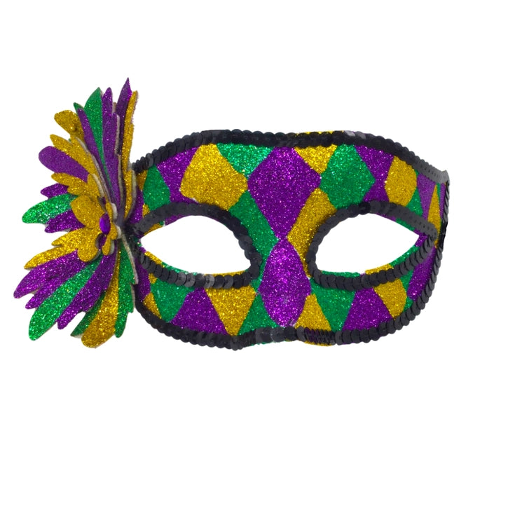 Mardi Gras Harlequin Mask