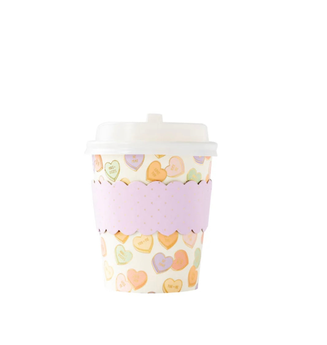 Conversation Hearts To-Go Cups