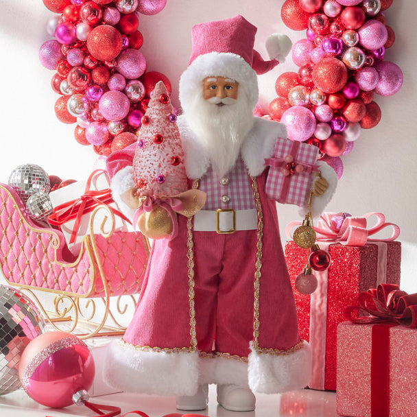 18" Bubble Gum Santa | Raz Christmas Collection