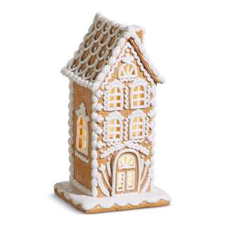 10" Lighted Gingerbread House | Raz Christmas Collection