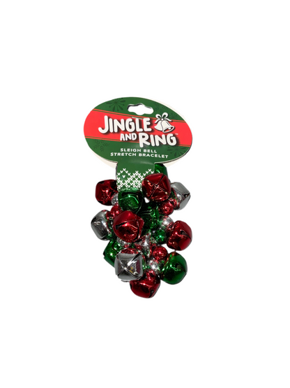 Jingle & Ring Sleigh Bell Stretch Bracelet
