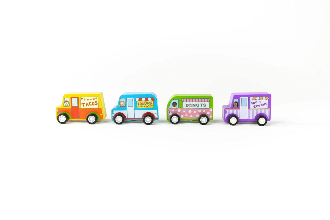 Wooden Food Truck | Pull Back Car