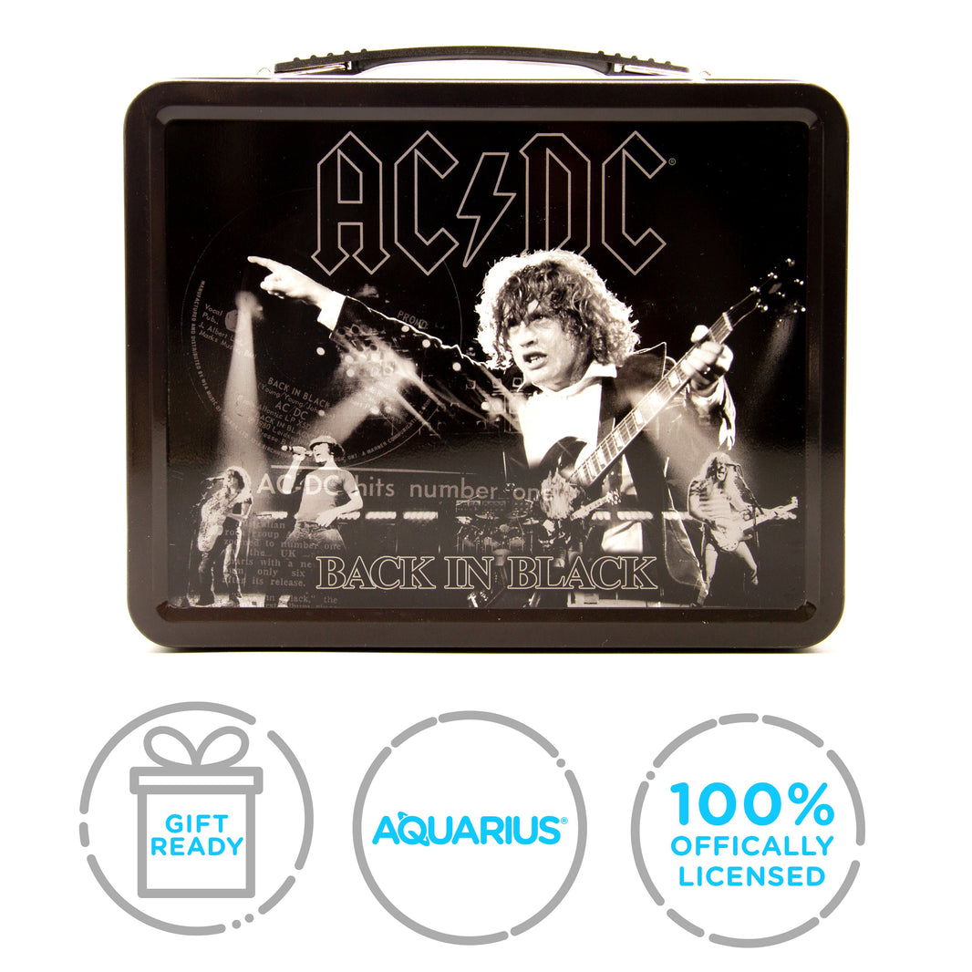 AC/DC Embossed Tin Fun Lunch Box