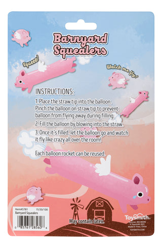 Farm Fresh Barnyard Squealer Balloons That Squeal & Fly