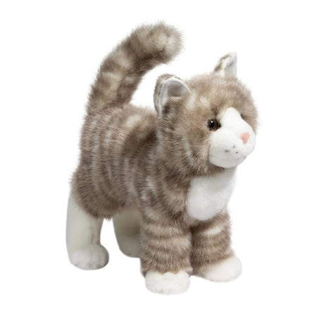 Zipper Gray Tabby Cat Plush