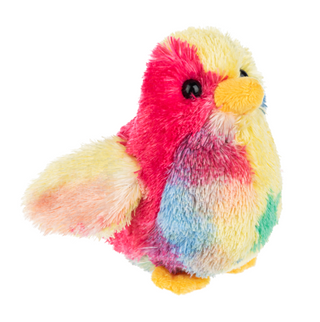 4" Rainbow "Cooper" Plush Chick