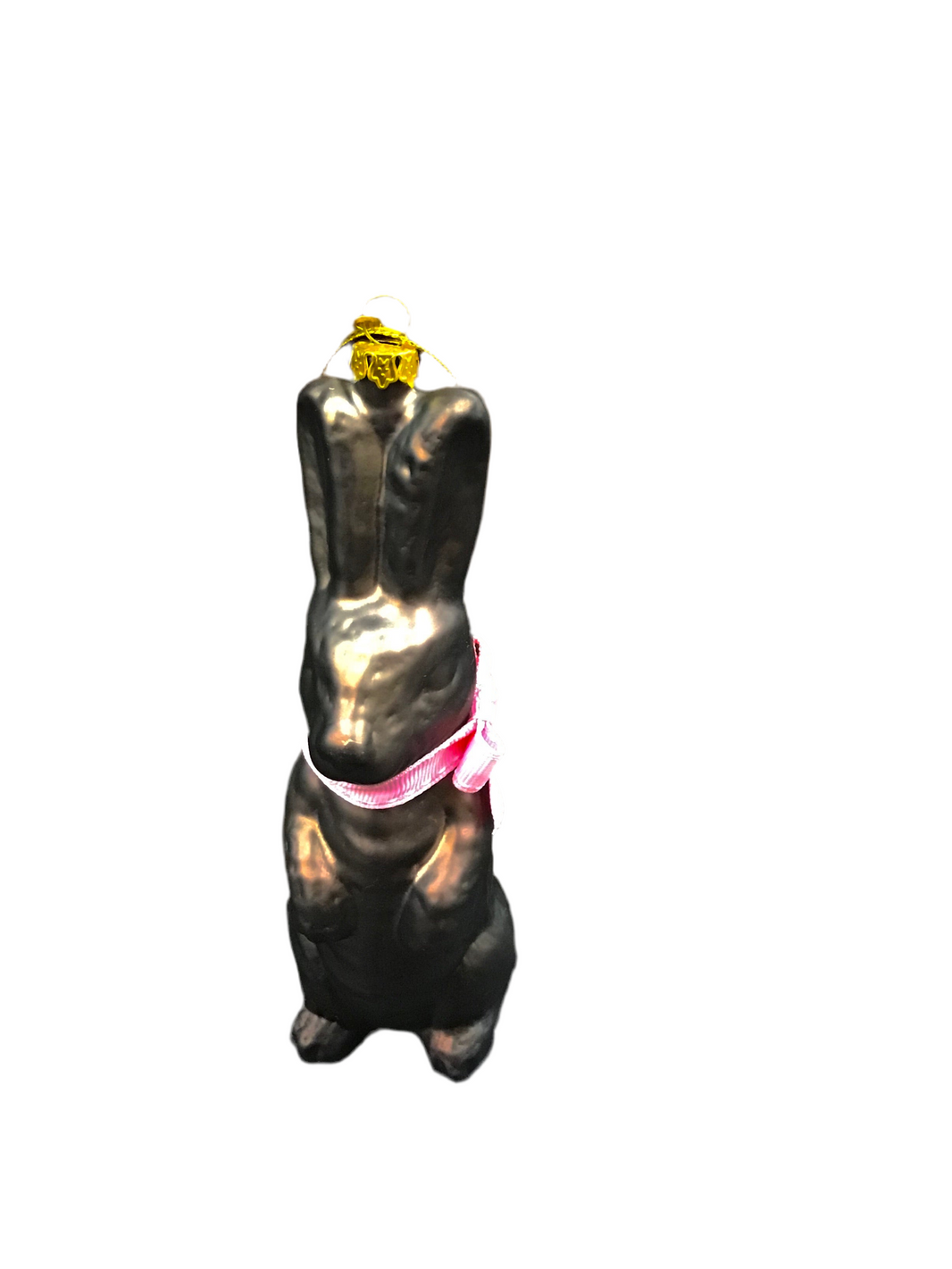 Chocolate Bunny | Glass Ornament