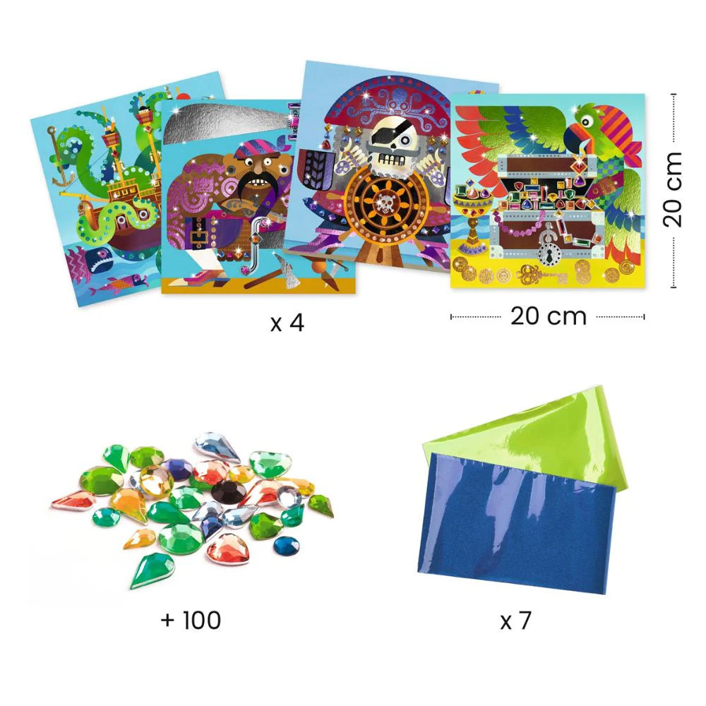 Foil Art - Metal & Gems & Pirates | Djeco