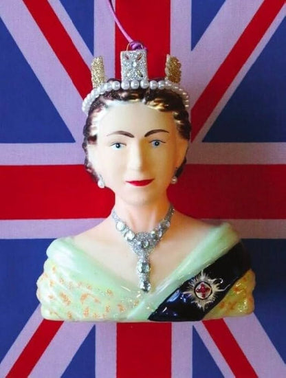 Young Queen Elizabeth II Glass Ornament | Cody Foster