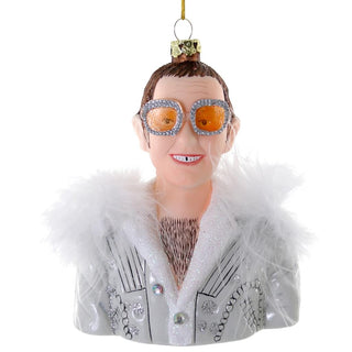 Elton John Glass Ornament