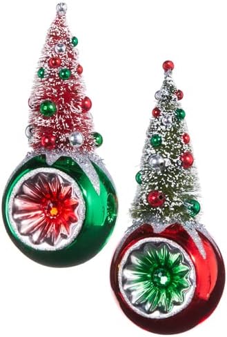 7.25" Bottle Brush Tree Reflector Ornament